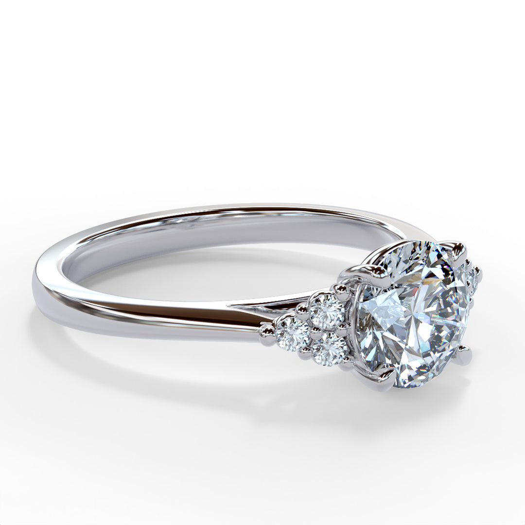 Laya Round Cluster Engagement ring