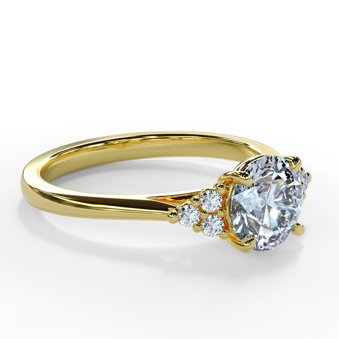 Laya Round Cluster Engagement ring