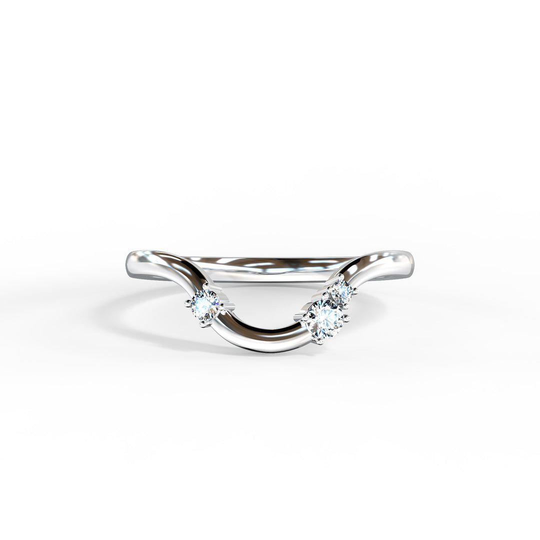 Lottie shaped Wedding Band