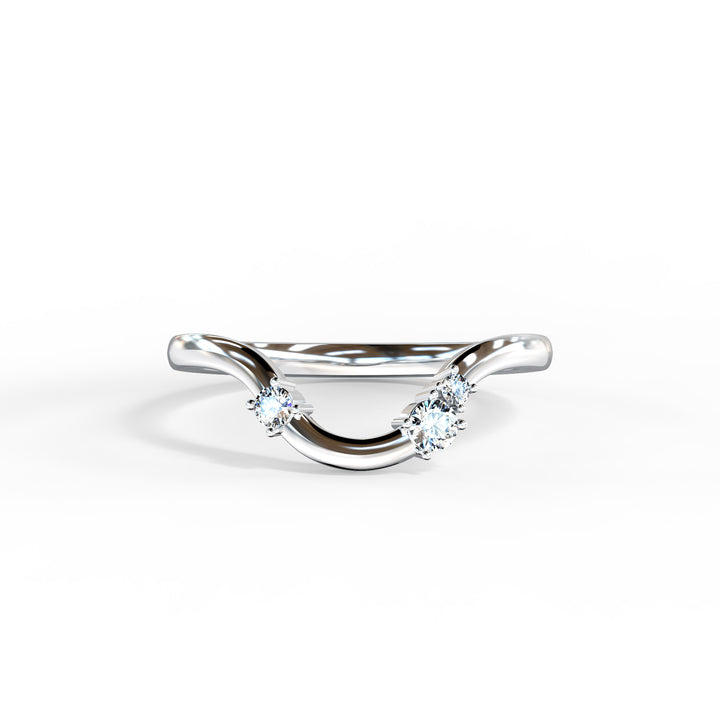 Lottie shaped Wedding Band