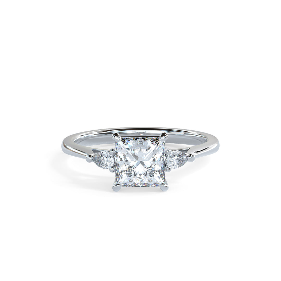 Lydia Princess Trilogy Engagement ring