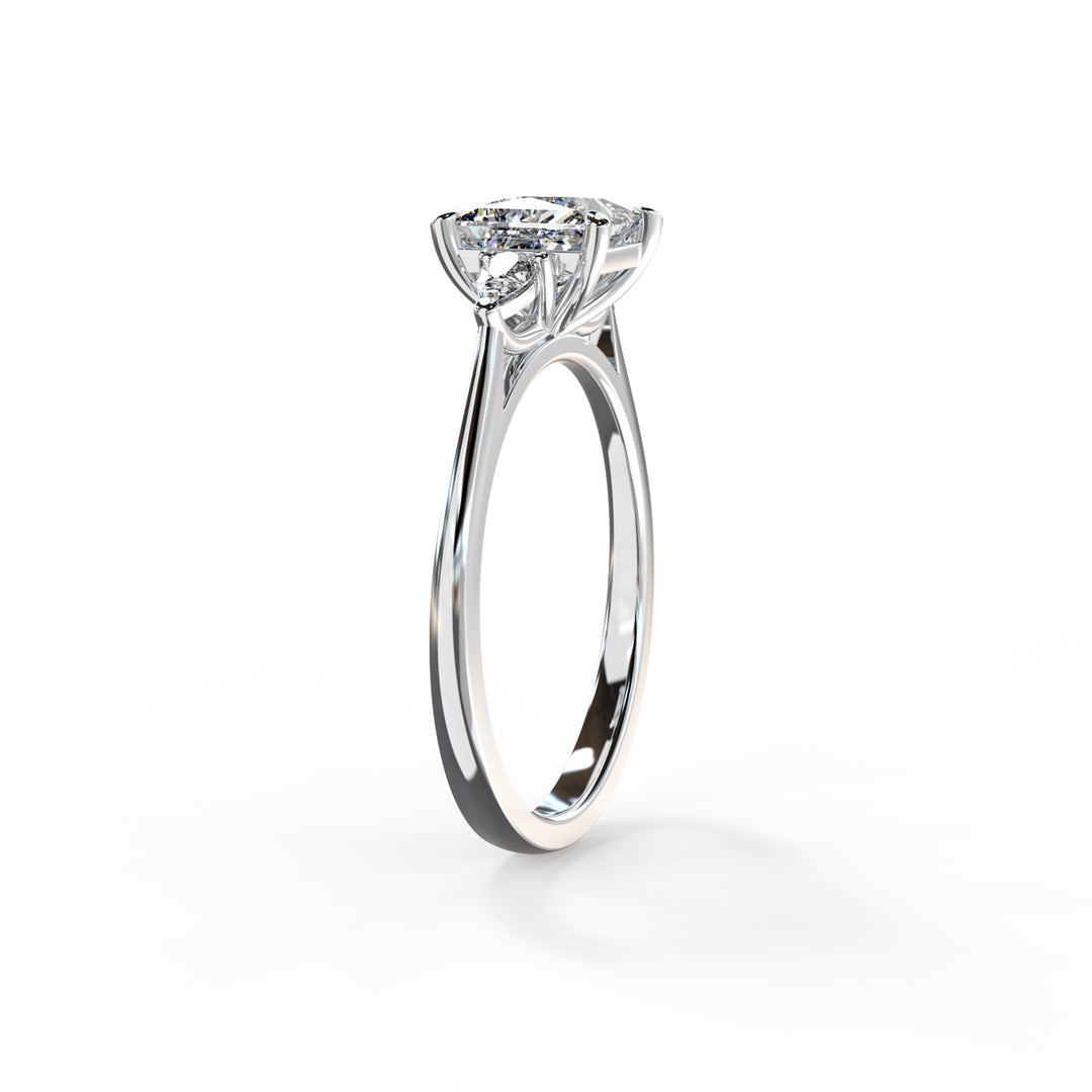 Lydia Princess Trilogy Engagement ring