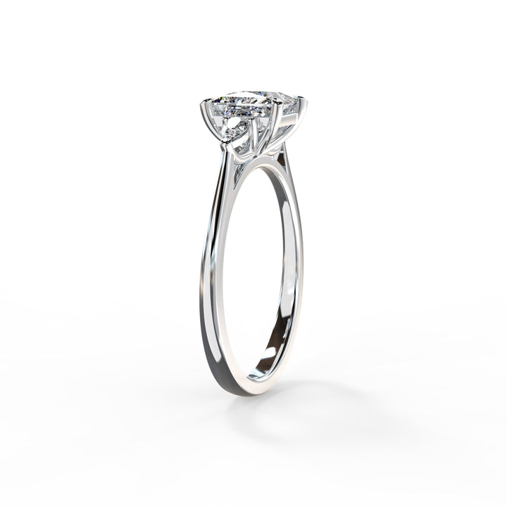 Lydia Princess Trilogy Engagement ring