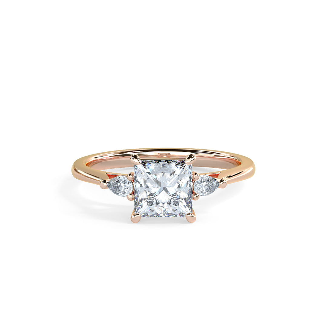 Lydia Princess Trilogy Engagement ring