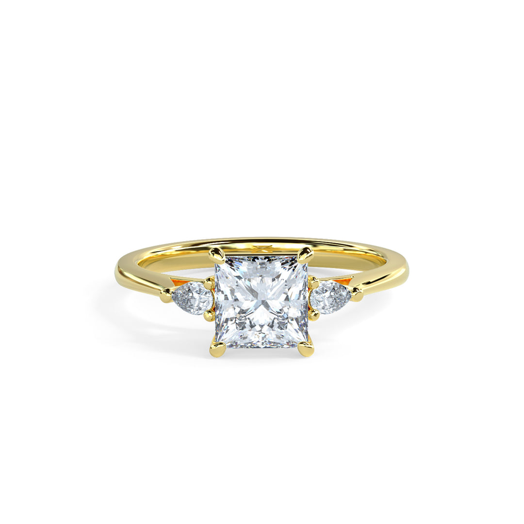 Lydia Princess Trilogy Engagement ring