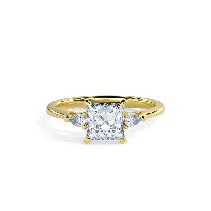 Lydia Princess Trilogy Engagement ring