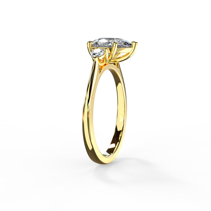 Lyla Pear Trilogy Engagement ring