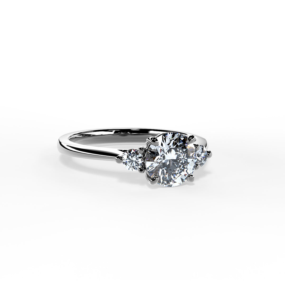 Lyla Round Trilogy Engagement ring
