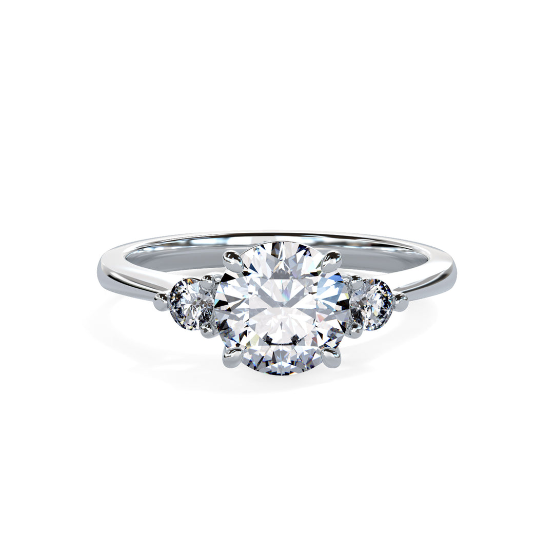 Lyla Round Trilogy Engagement ring