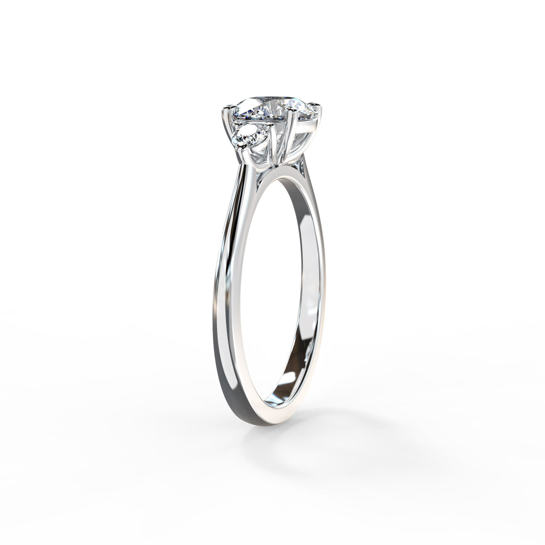 Lyla Round Trilogy Engagement ring