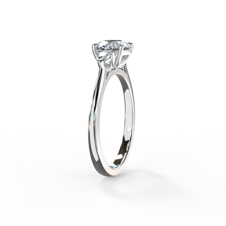 Lyla Round Trilogy Engagement ring