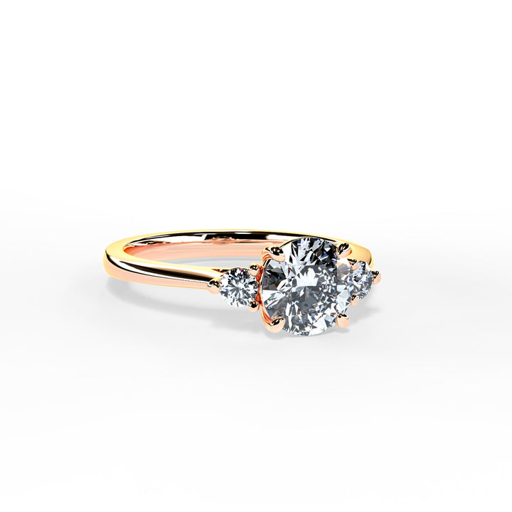 Lyla Round Trilogy Engagement ring