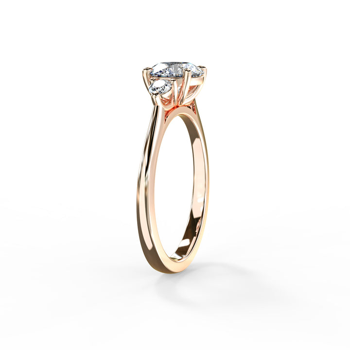 Lyla Round Trilogy Engagement ring