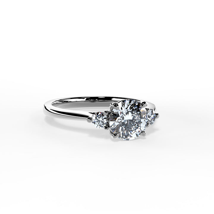 Lyla Round Trilogy Engagement ring