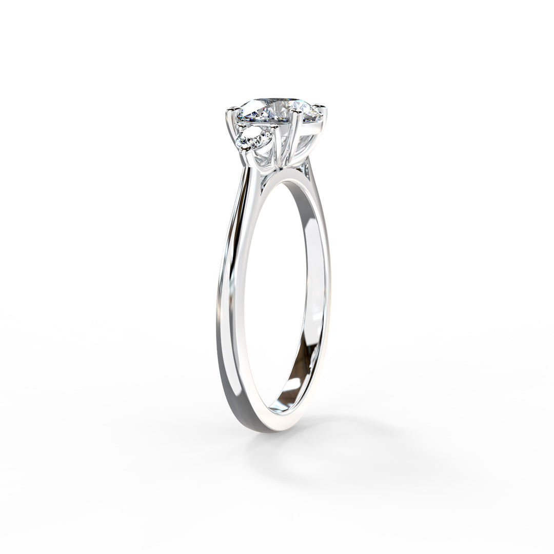 Lyla Round Trilogy Engagement ring