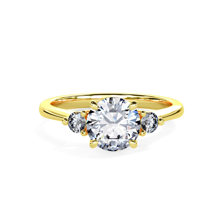 Lyla Round Trilogy Engagement ring