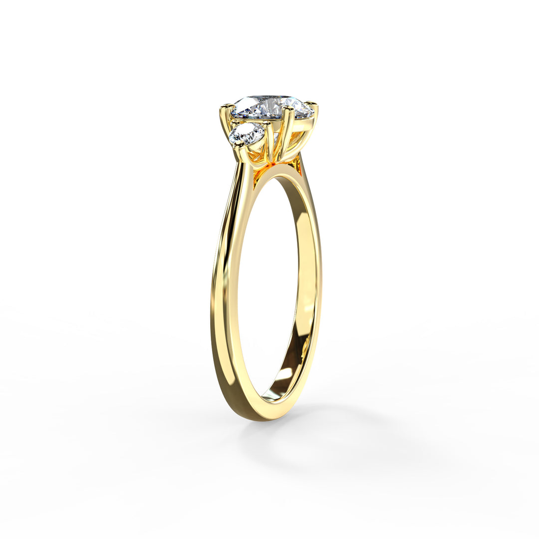 Lyla Round Trilogy Engagement ring