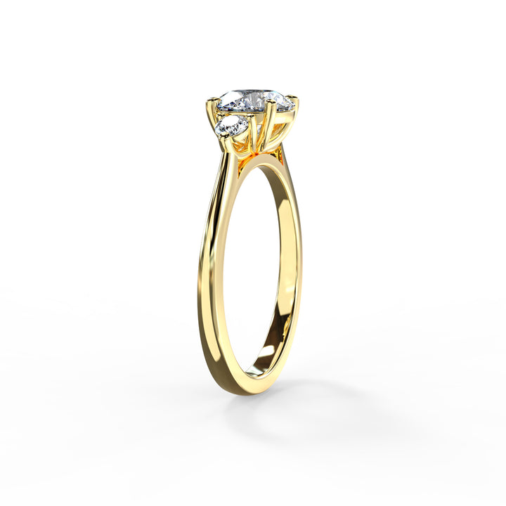 Lyla Round Trilogy Engagement ring