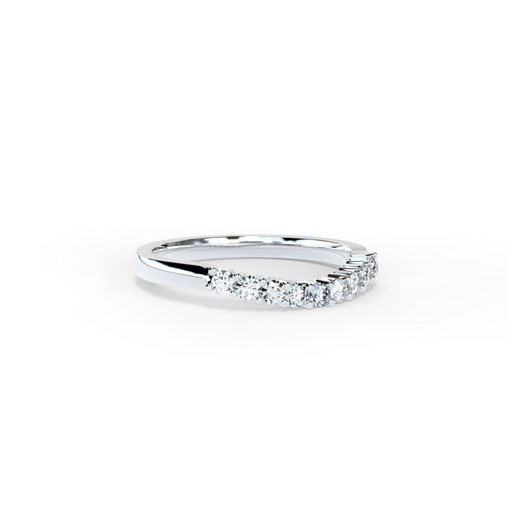 Maria Round Diamond Ring Wedding Band