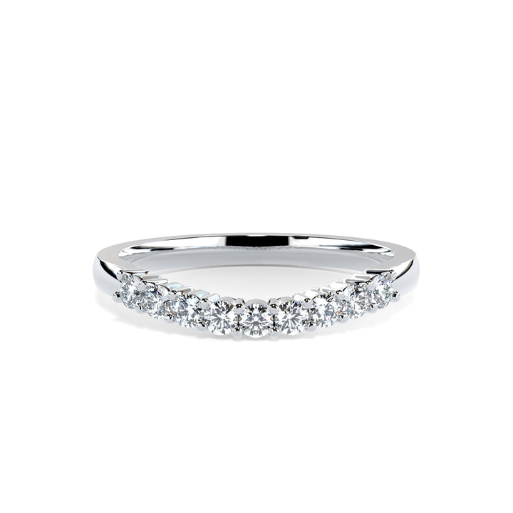 Maria Round Diamond Ring Wedding Band