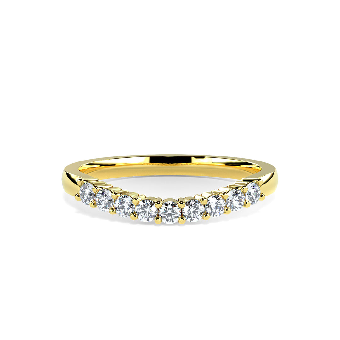 Maria Round Diamond Ring Wedding Band