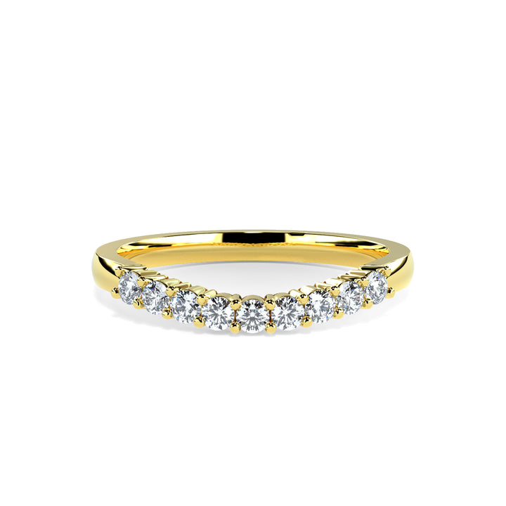 Maria Round Diamond Ring Wedding Band