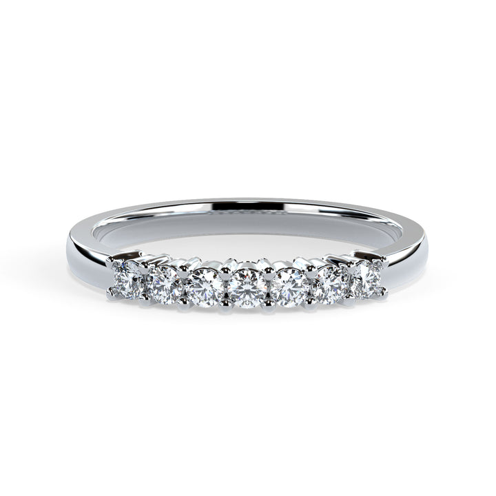 Marina Round Diamond Ring Wedding Band