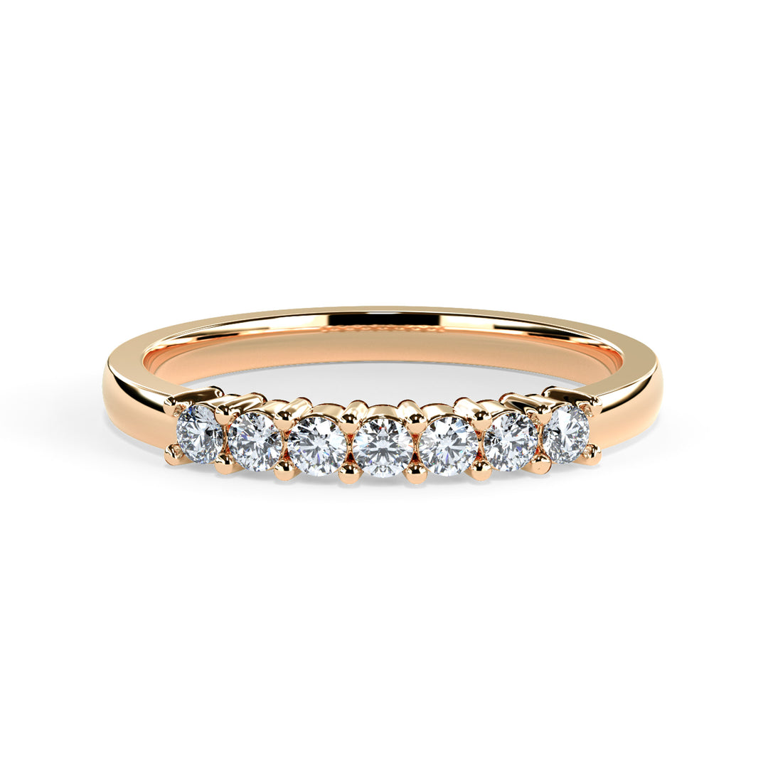 Marina Round Diamond Ring Wedding Band