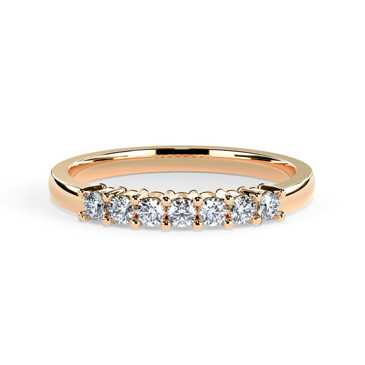 Marina Round Diamond Ring Wedding Band