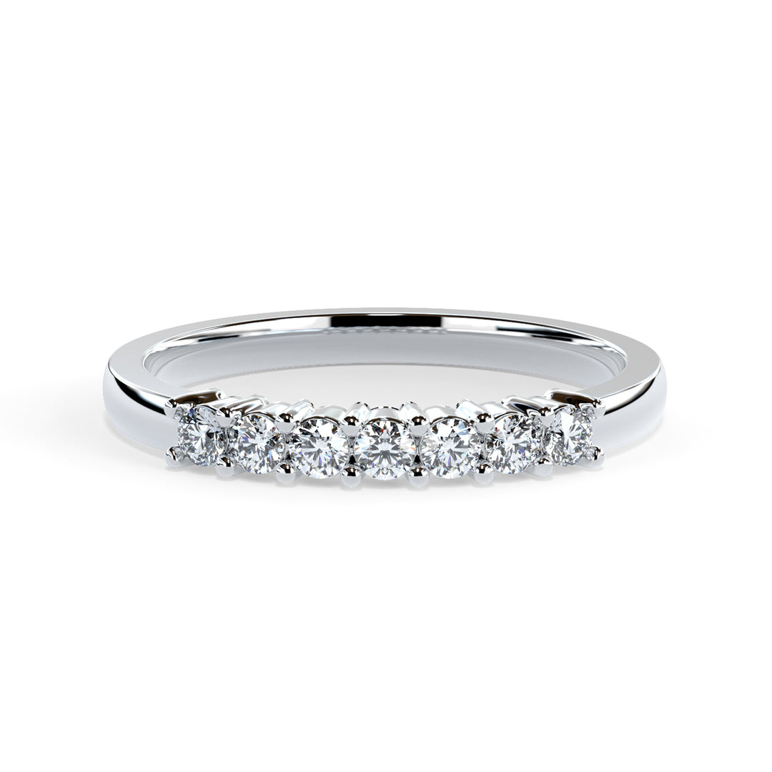 Marina Round Diamond Ring Wedding Band