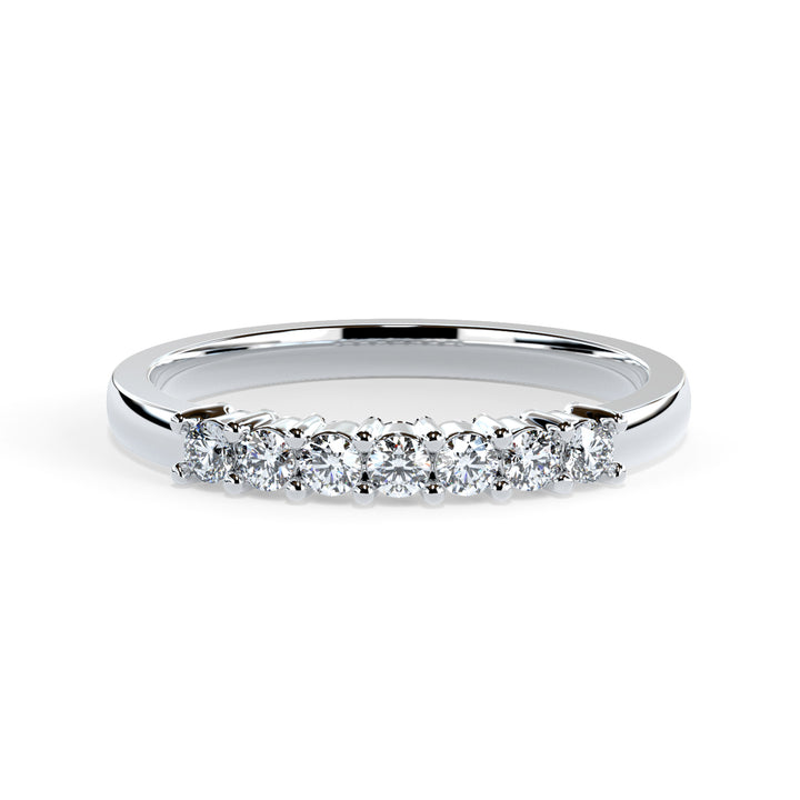 Marina Round Diamond Ring Wedding Band