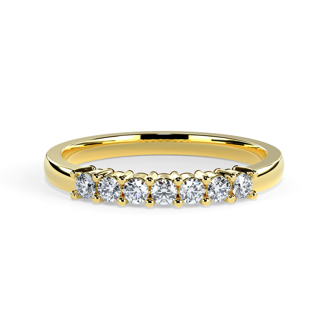 Marina Round Diamond Ring Wedding Band