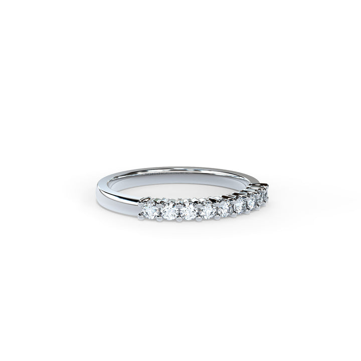 Marina Round Diamond Ring Wedding Band