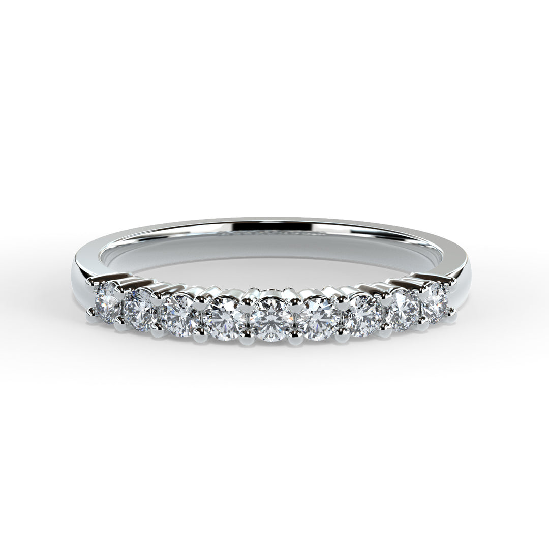 Marina Round Diamond Ring Wedding Band