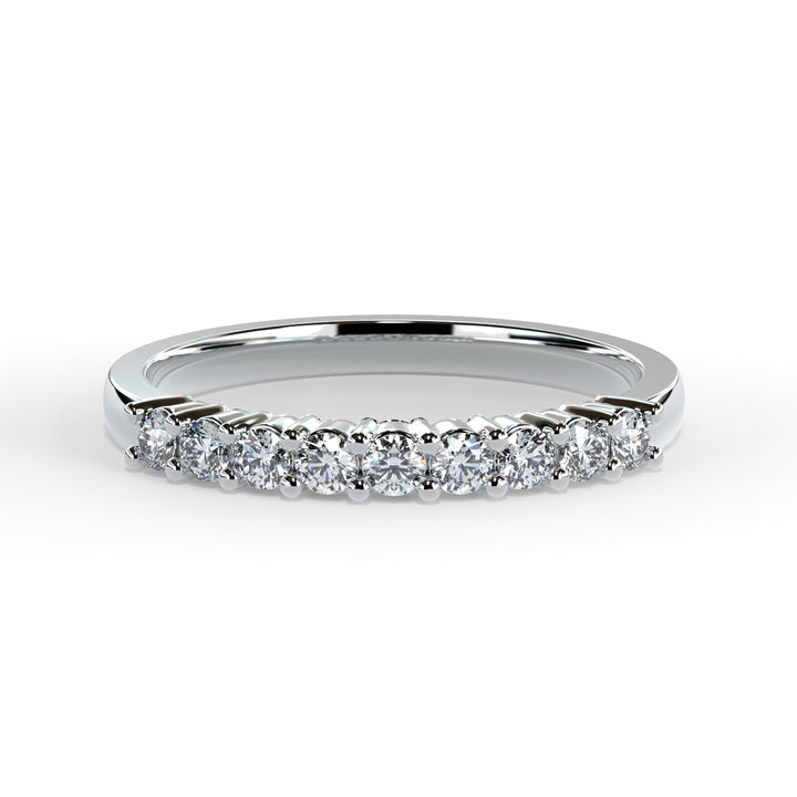 Marina Round Diamond Ring Wedding Band
