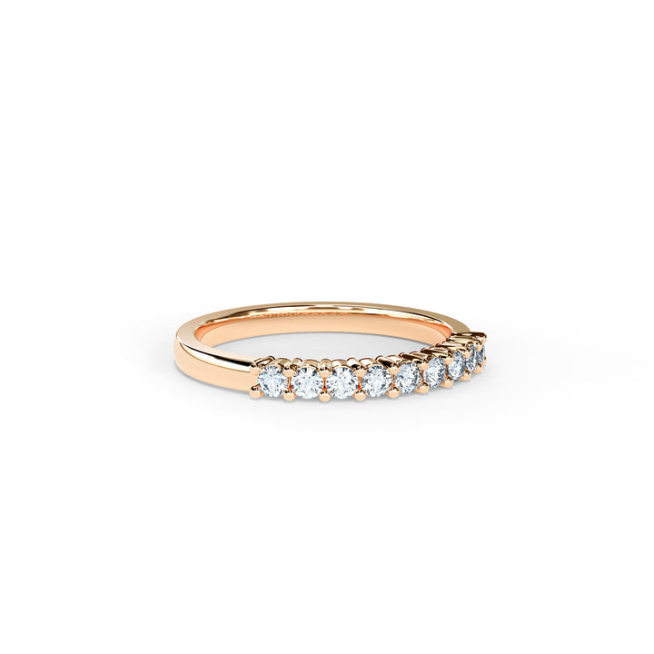 Marina Round Diamond Ring Wedding Band