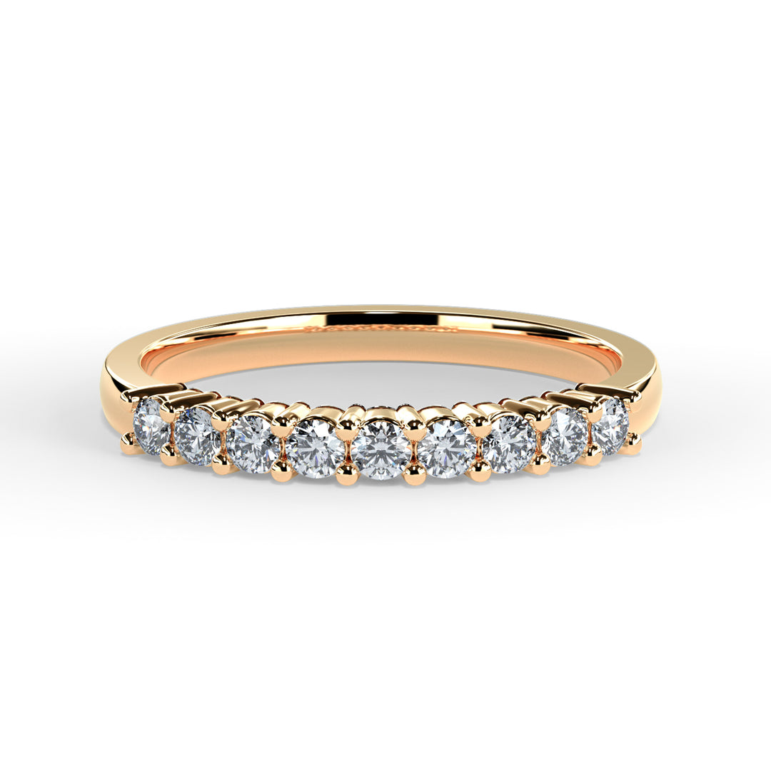 Marina Round Diamond Ring Wedding Band