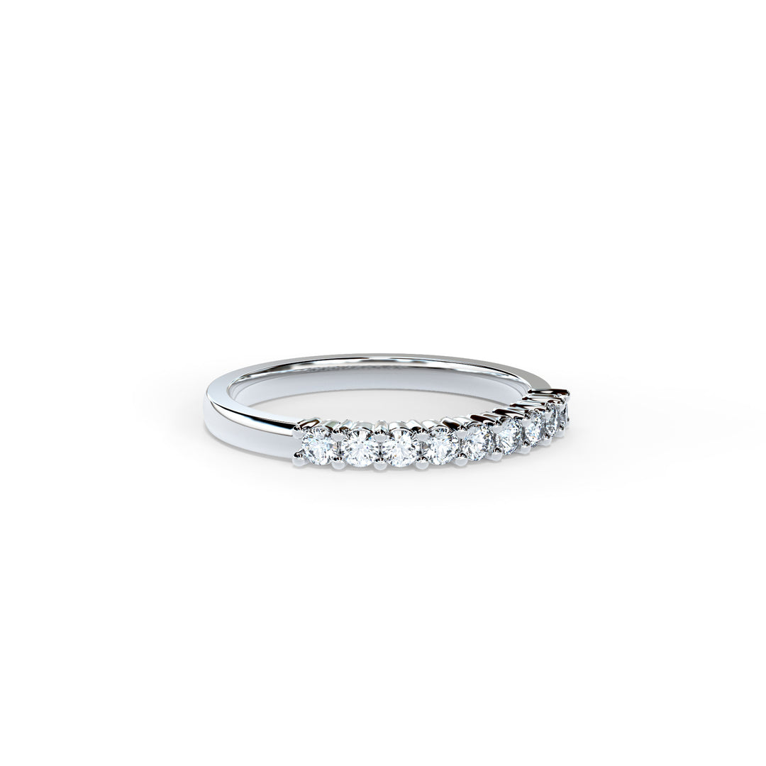Marina Round Diamond Ring Wedding Band