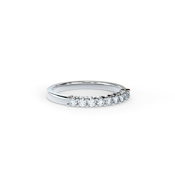 Marina Round Diamond Ring Wedding Band