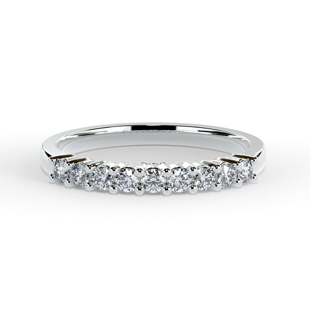 Marina Round Diamond Ring Wedding Band