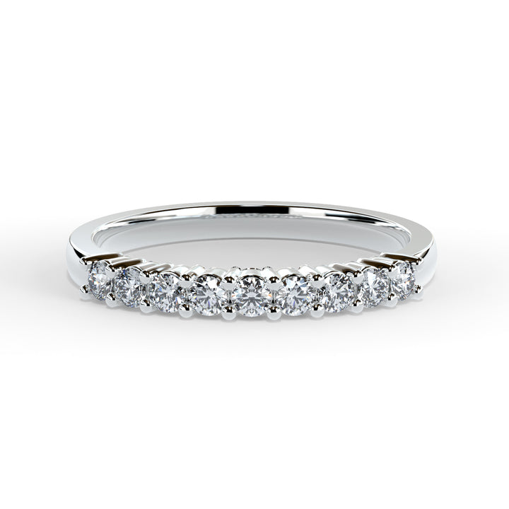 Marina Round Diamond Ring Wedding Band