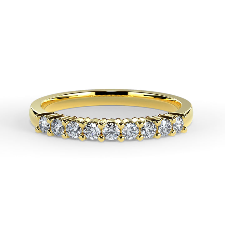 Marina Round Diamond Ring Wedding Band