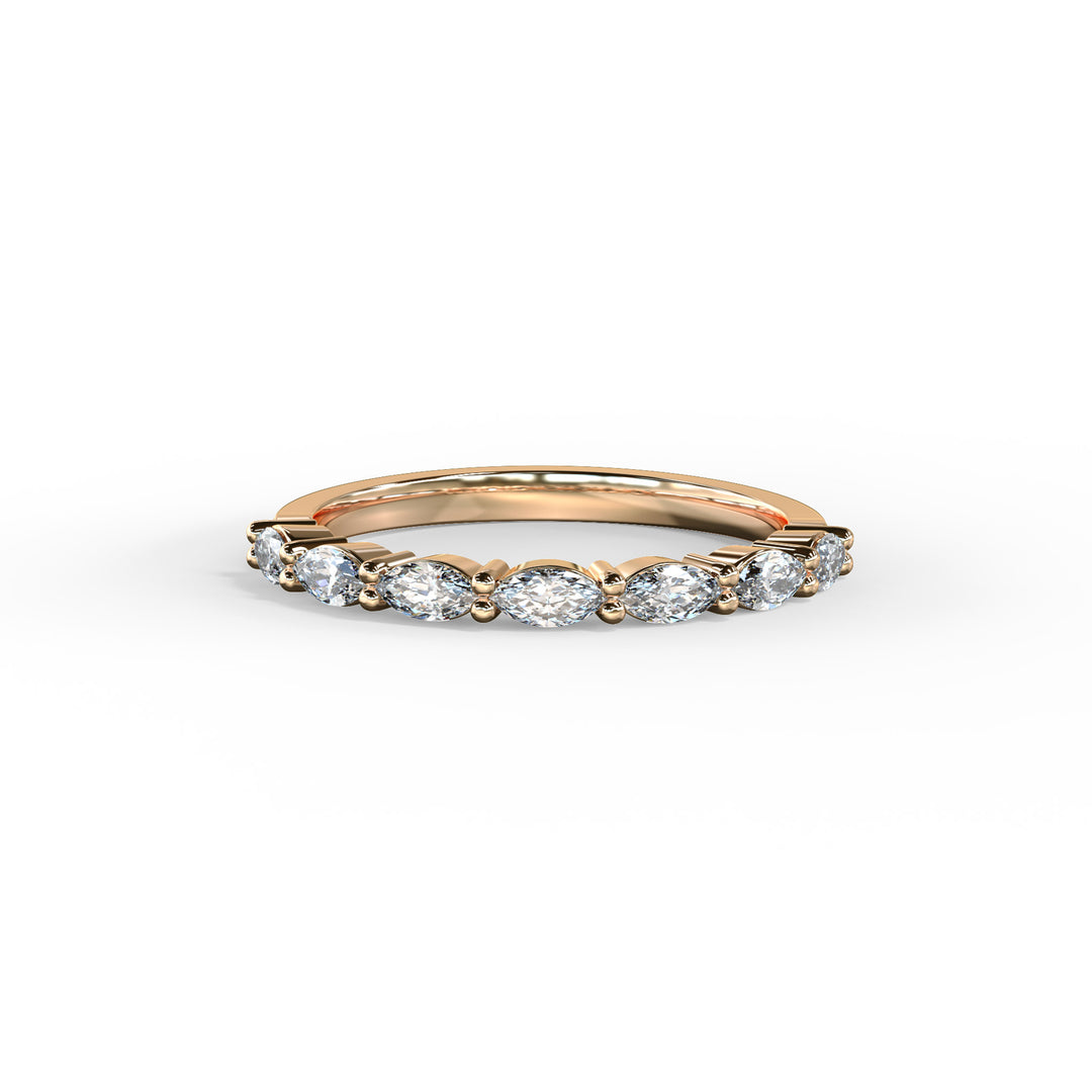 Mell Marquise Diamond Ring Wedding Band