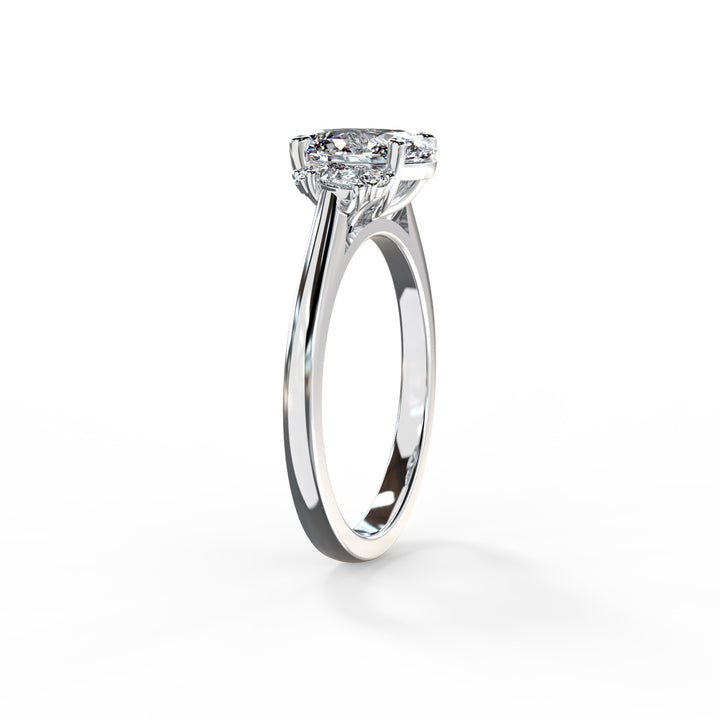 Nora Oval Cluster Engagement ring