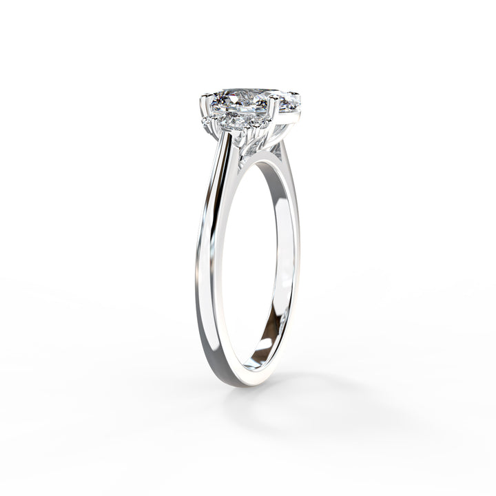 Nora Oval Cluster Engagement ring