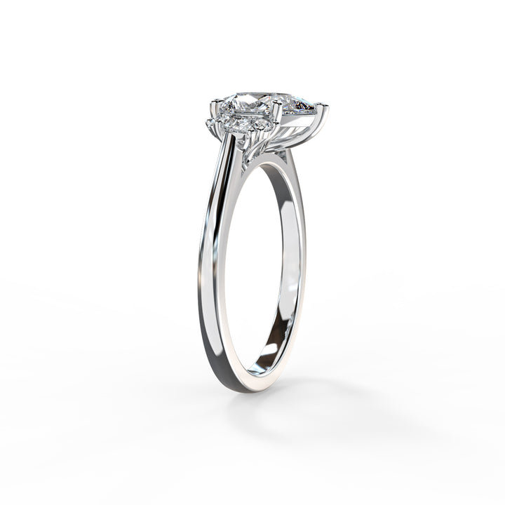 Nora Pear Cluster Engagement ring
