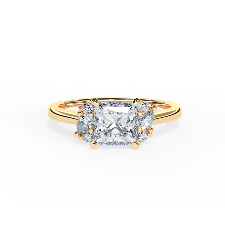 Nora Princess Cluster Engagement ring