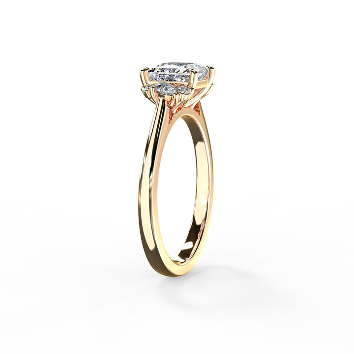 Nora Princess Cluster Engagement ring