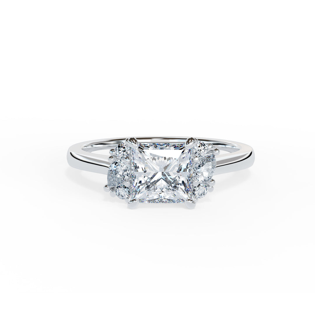 Nora Princess Cluster Engagement ring