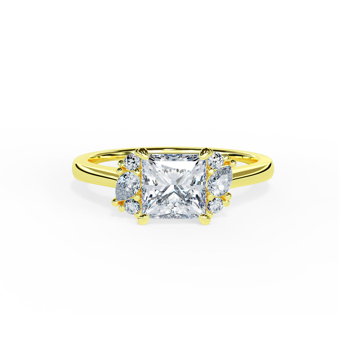 Nora Princess Cluster Engagement ring